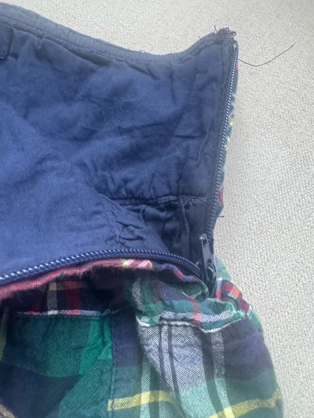 Girls Plaid Ruffle Skirt Multi Color Christmas holiday navy red green white polo